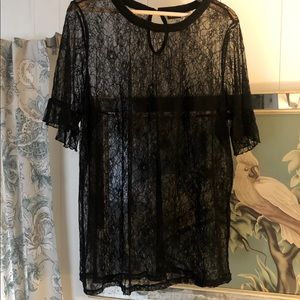 Torrid Sheer Lace Top